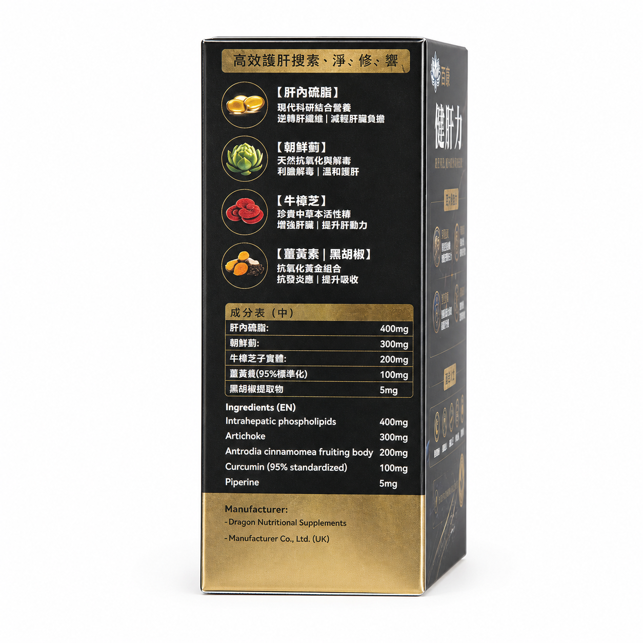 健肝力成分資料側面