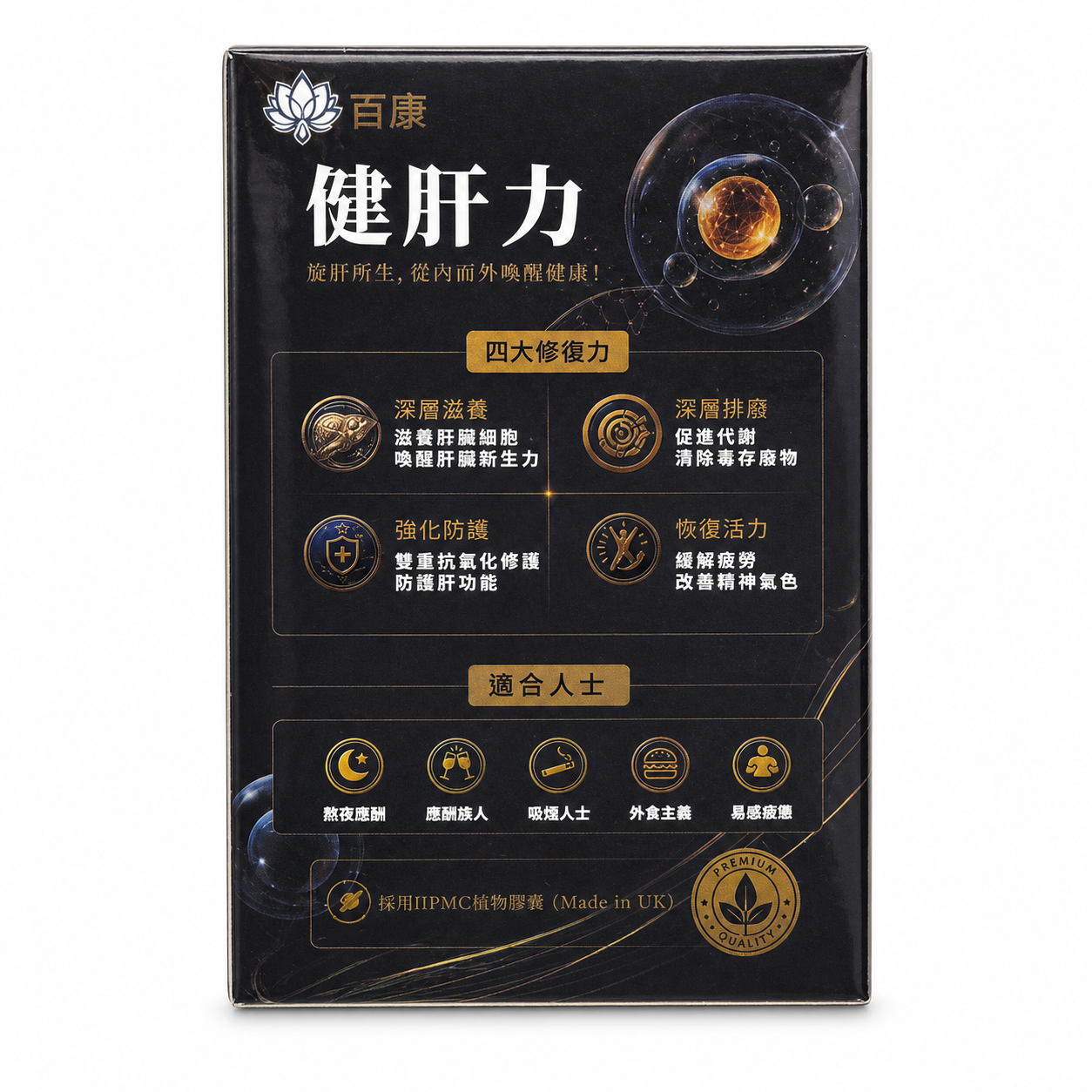 健肝力產品背面